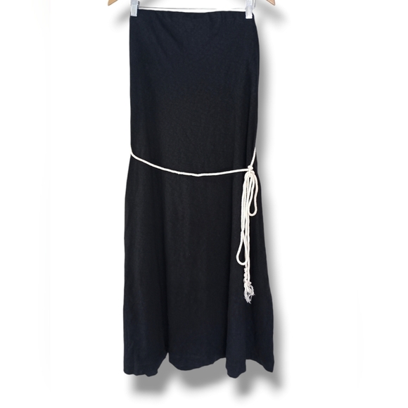 New Free People Free-est Peyton Maxi Tube Dress in Black Size Large - Picture 3 of 6